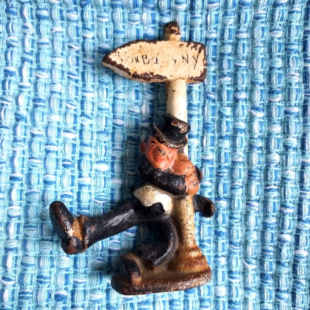 Vintage Cast Iron Drunken Hobo bottle opener